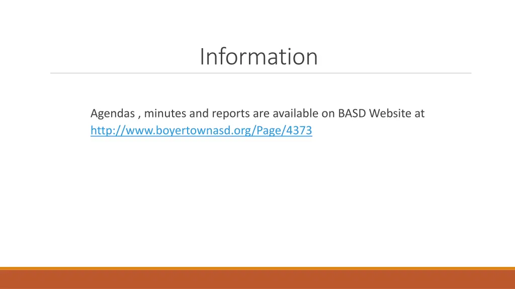 information