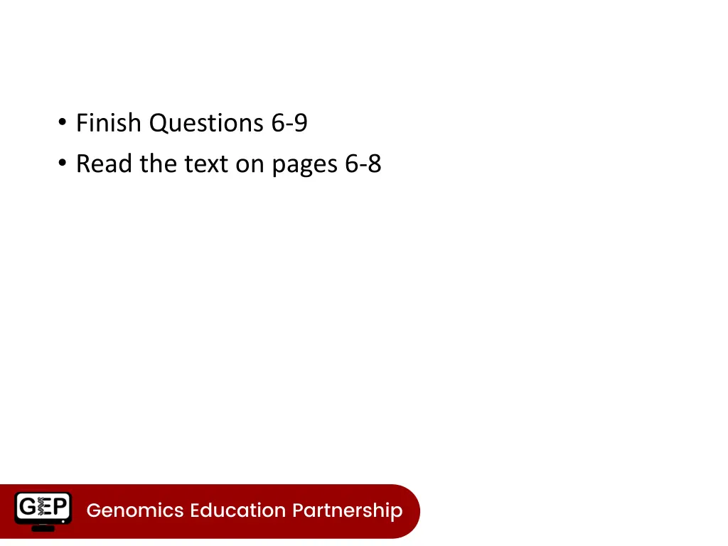 finish questions 6 9 read the text on pages 6 8