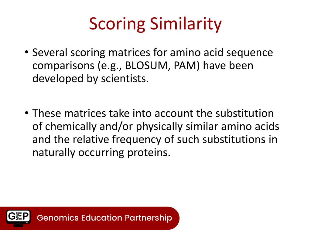 scoring similarity