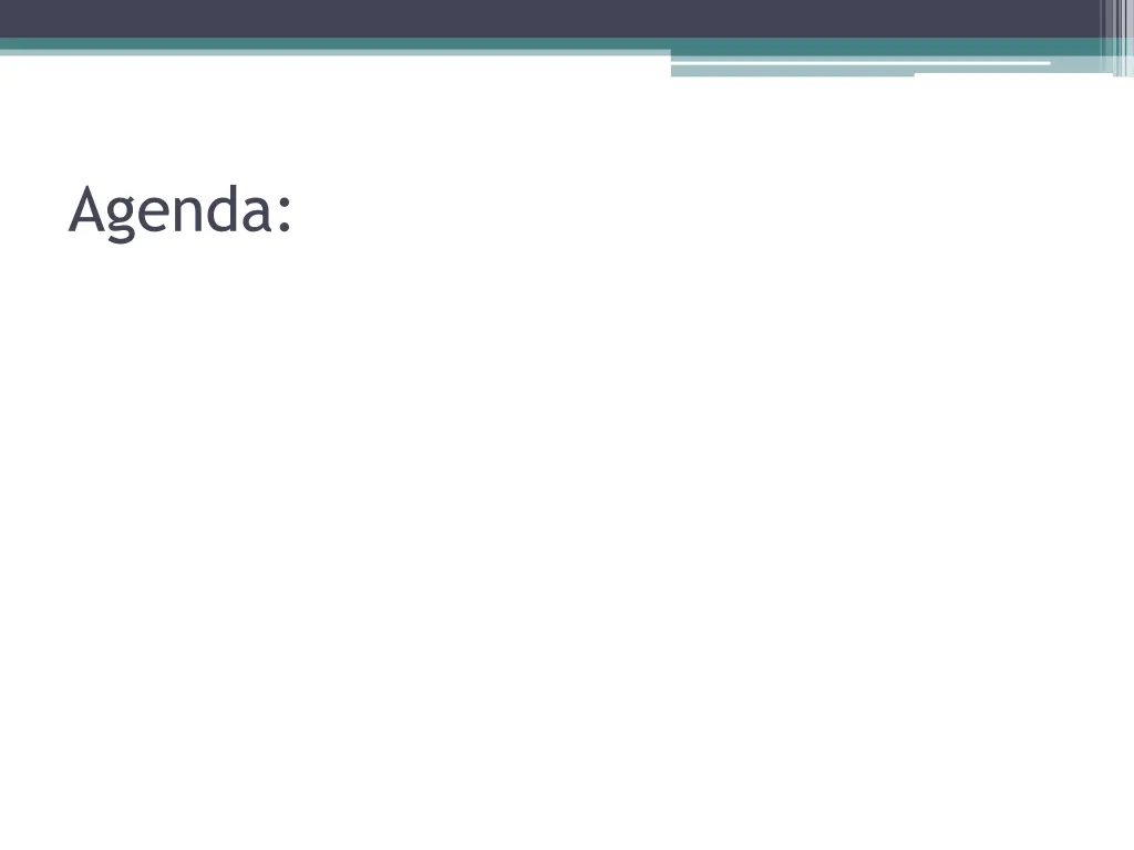 agenda
