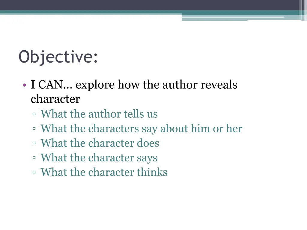 objective