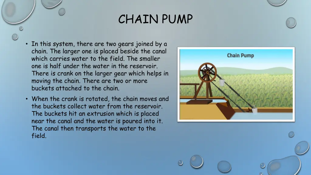 chain pump