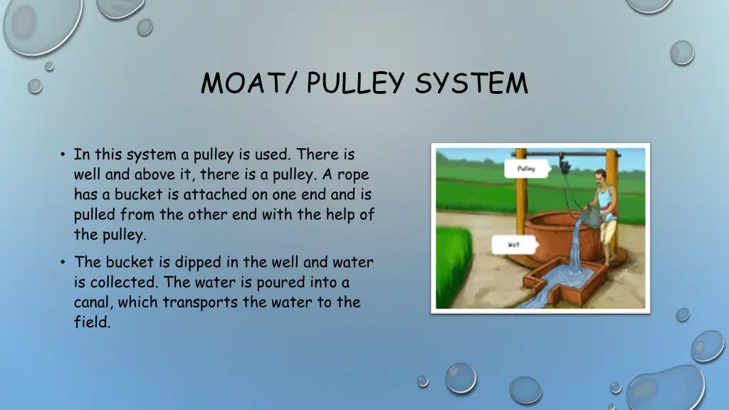 moat pulley system
