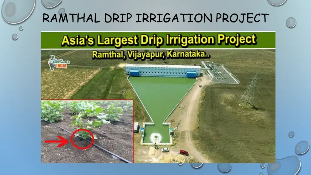 ramthal drip irrigation project