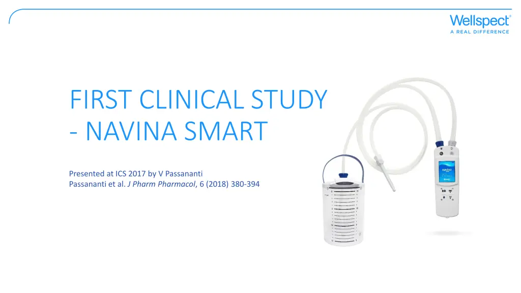 first clinical study navina smart