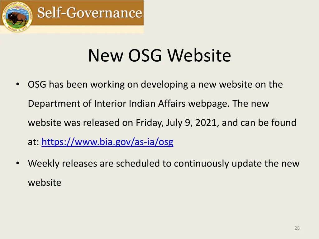 new osg website