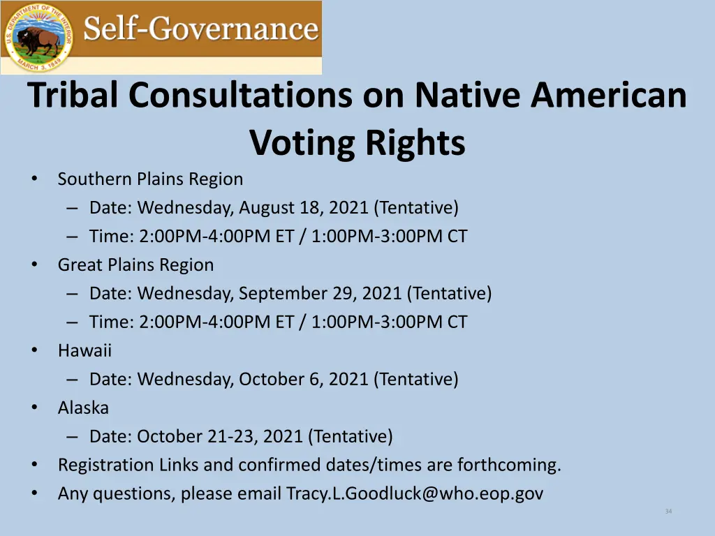 tribal consultations on native american voting 1