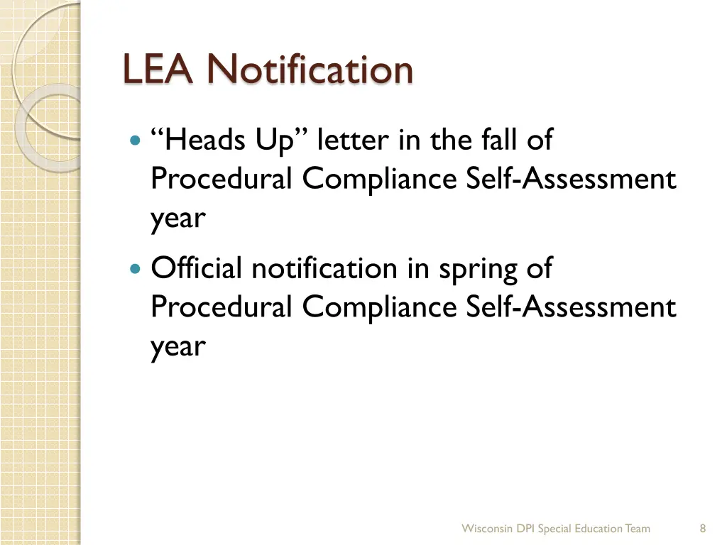 lea notification