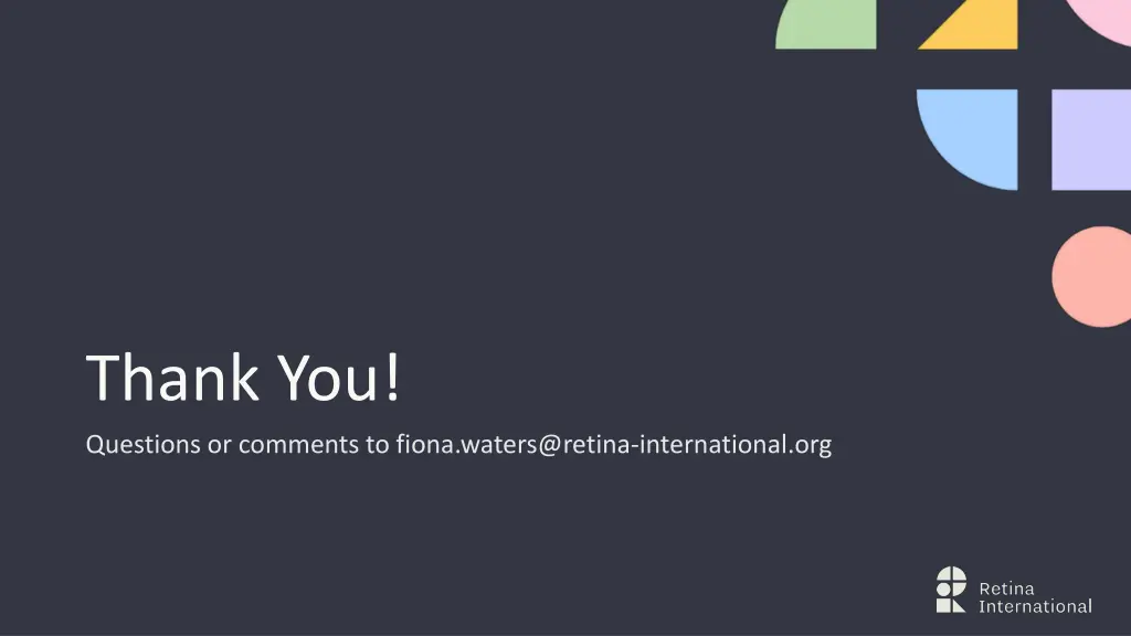 thank you questions or comments to fiona