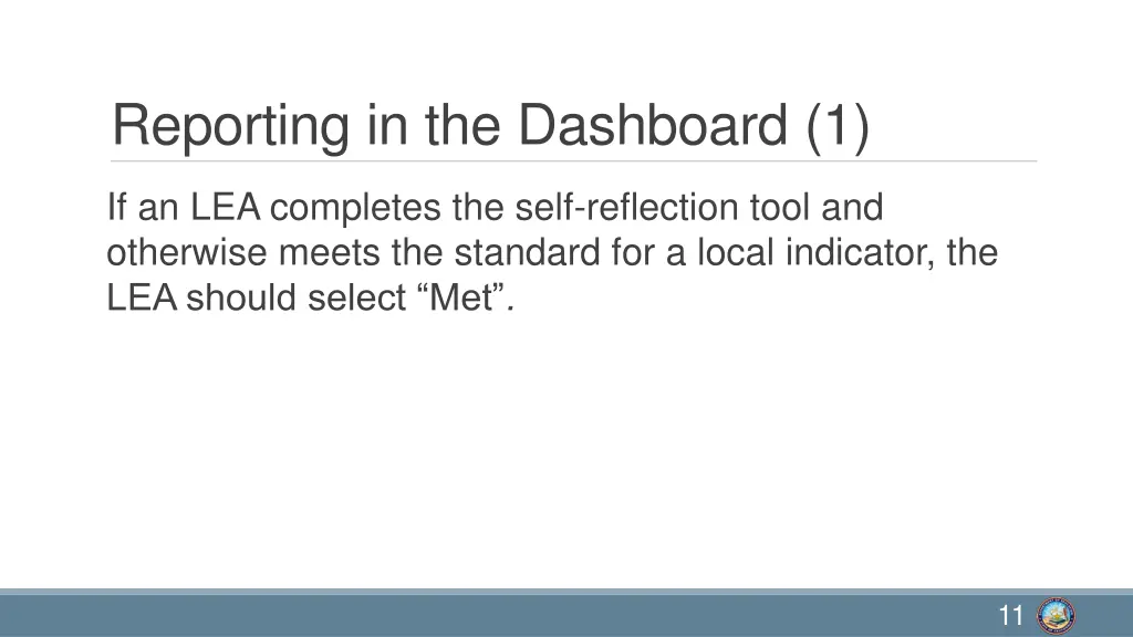 reporting in the dashboard 1