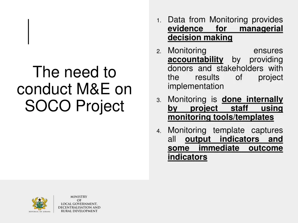 1 data from monitoring provides evidence