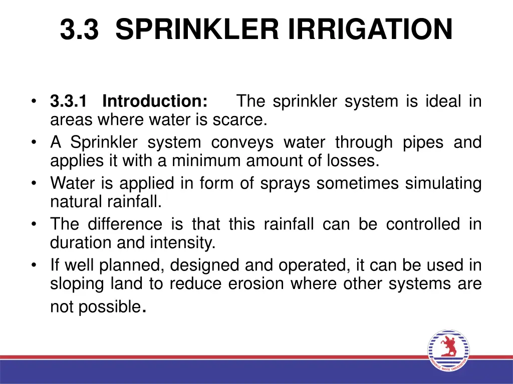 3 3 sprinkler irrigation