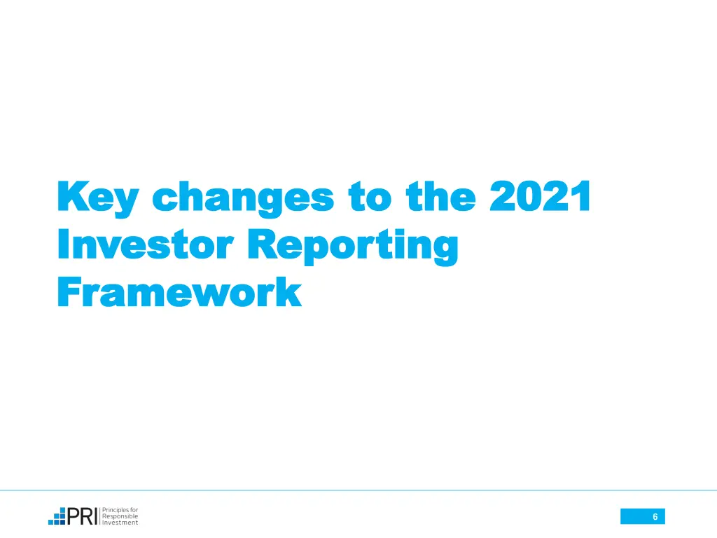 key changes to the 2021 key changes to the 2021