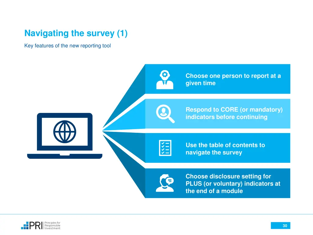 navigating the survey 1