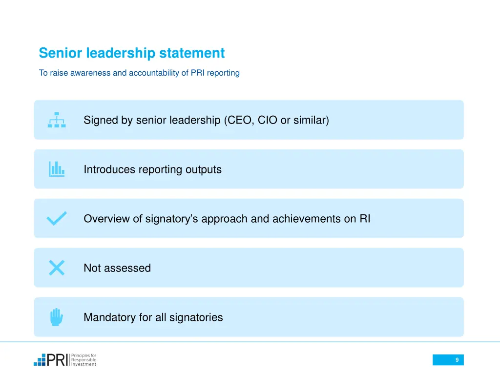 senior leadership statement
