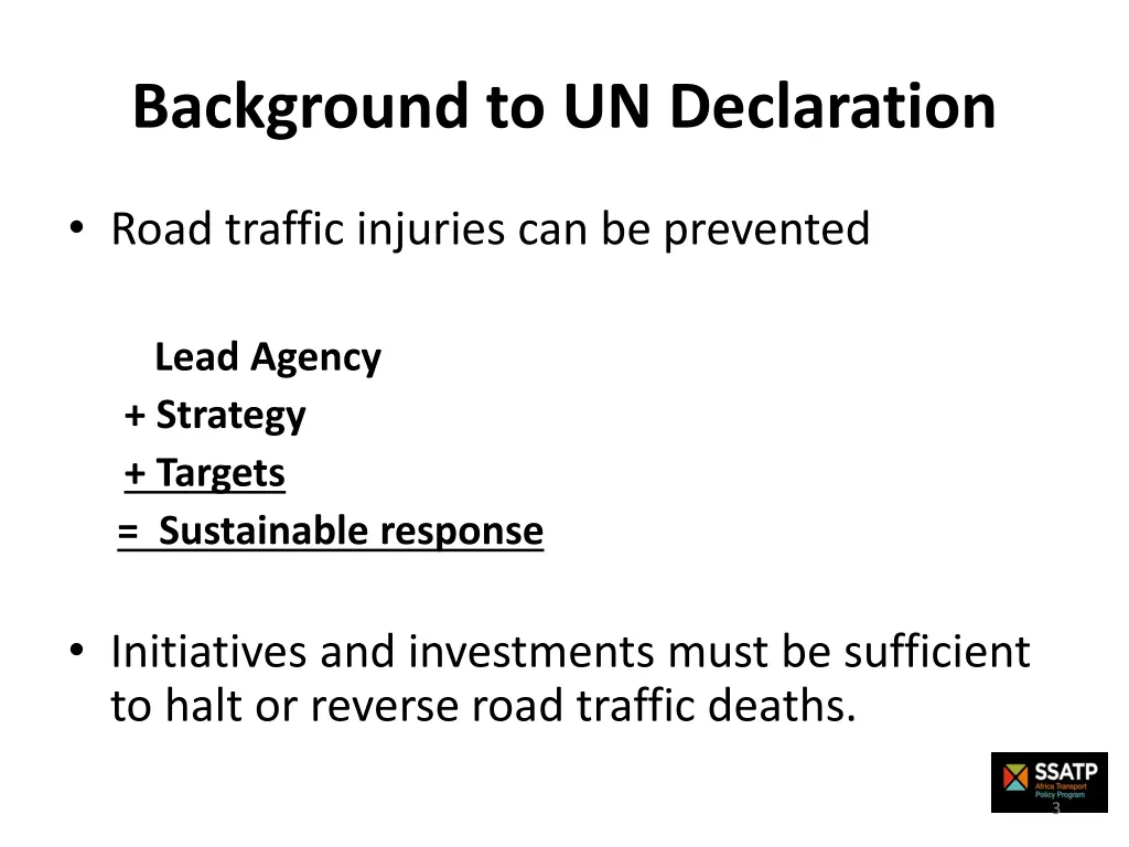 background to un declaration