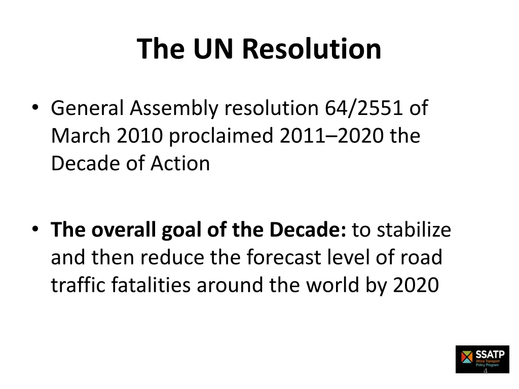 the un resolution