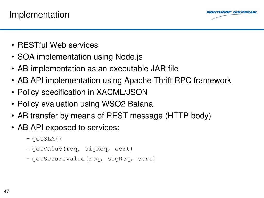 implementation