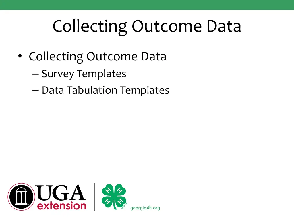 collecting outcome data