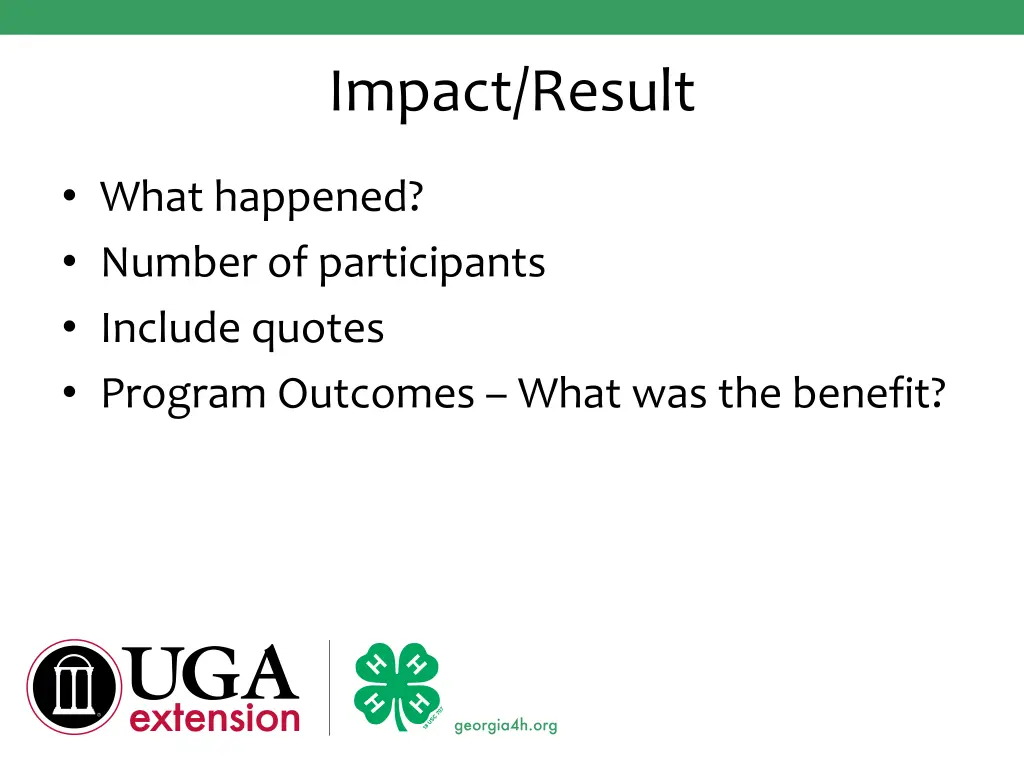 impact result