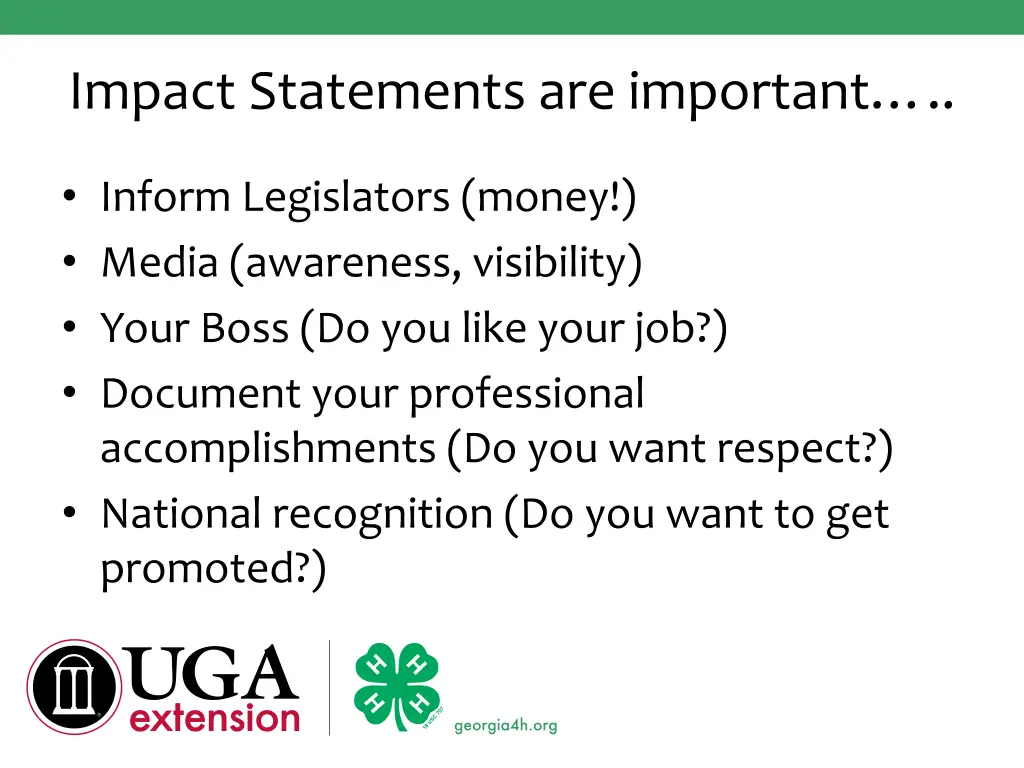 impact statements are important