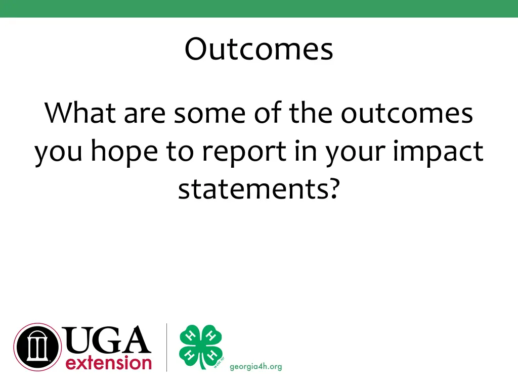 outcomes