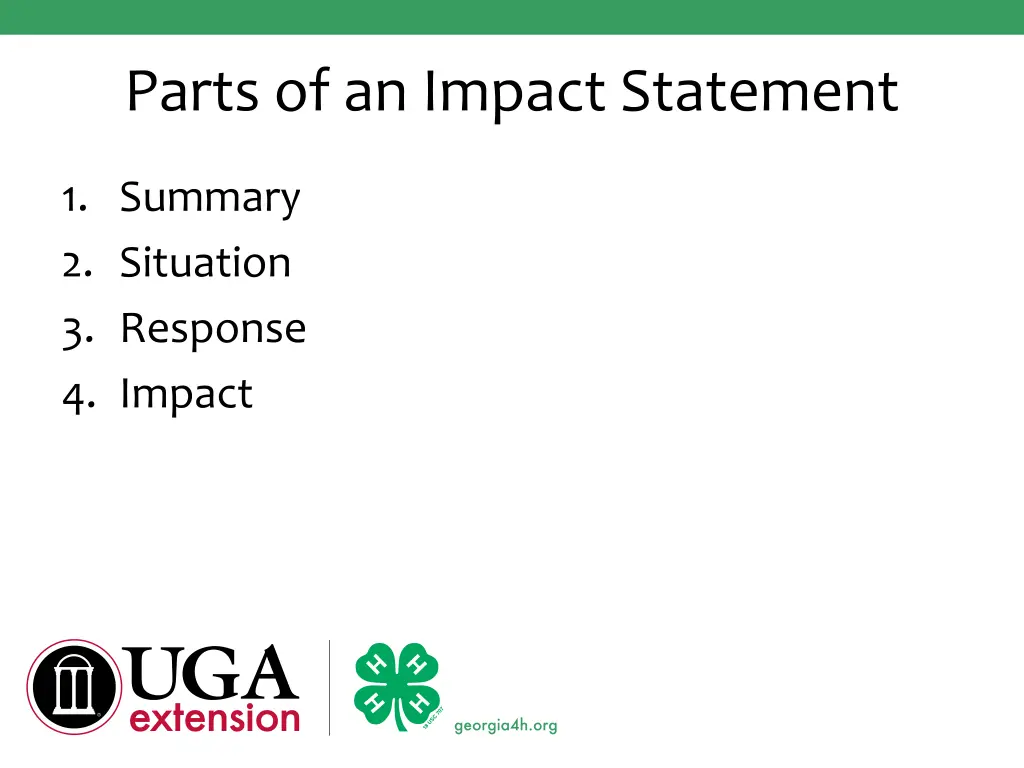 parts of an impact statement