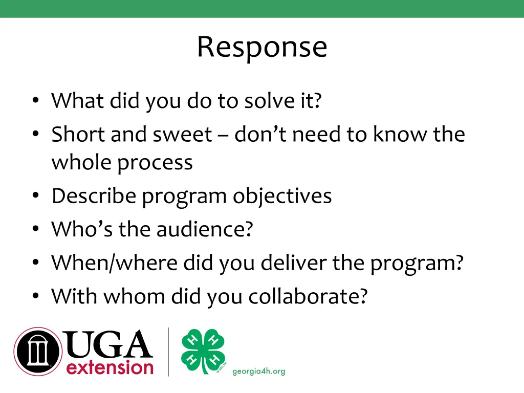 response