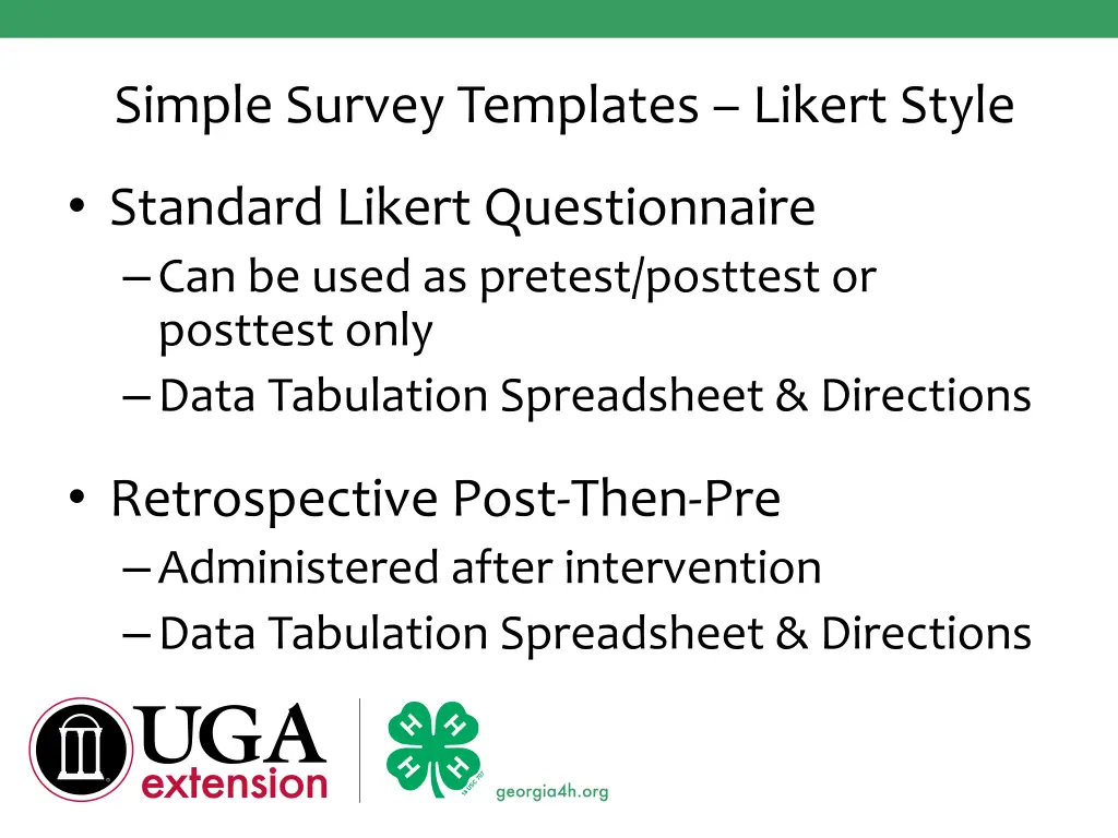 simple survey templates likert style