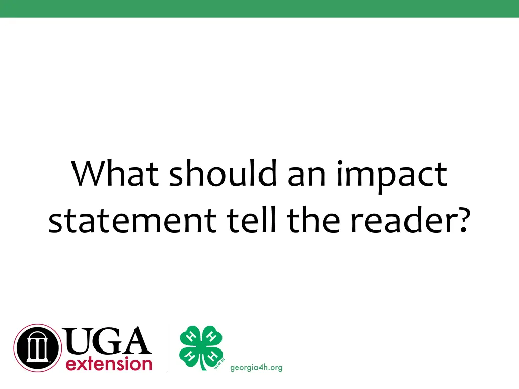 what should an impact statement tell the reader