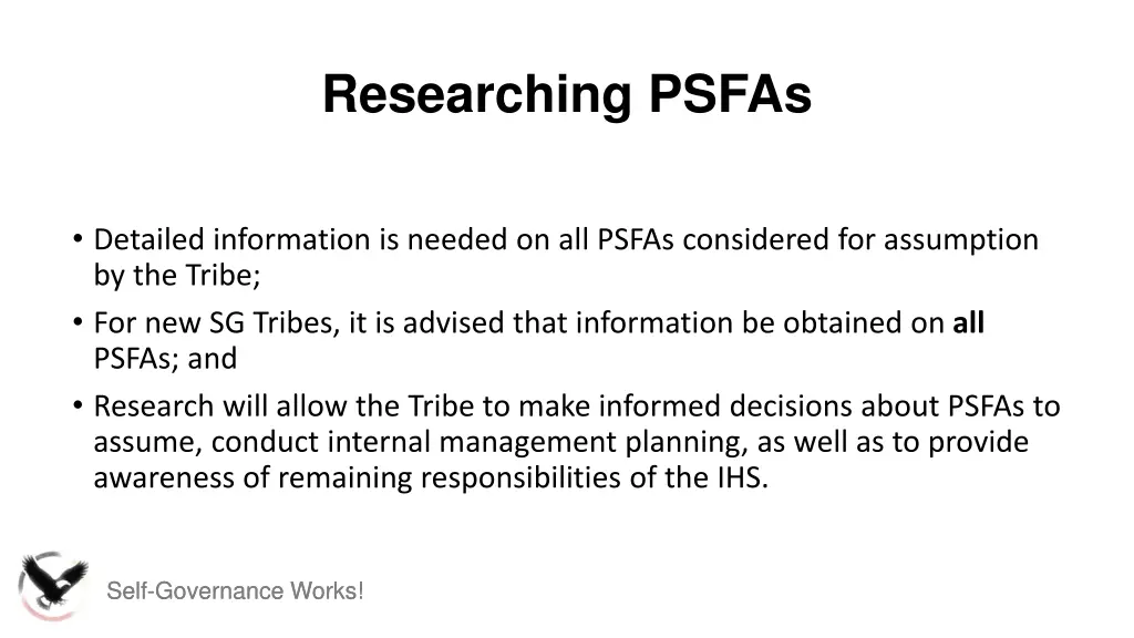 researching psfas