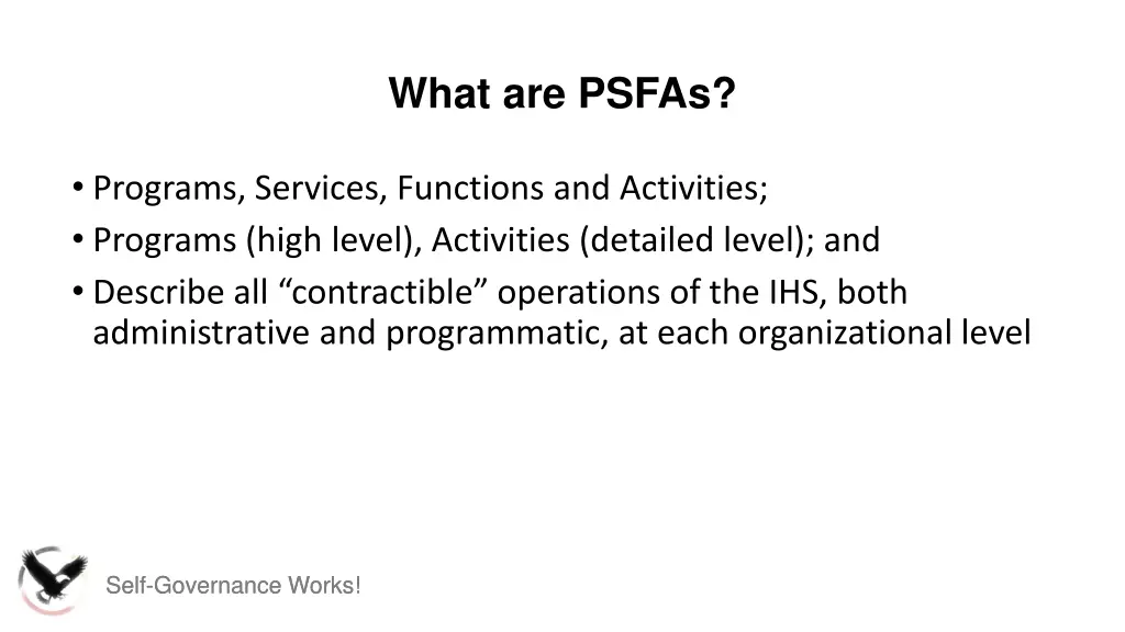 what are psfas