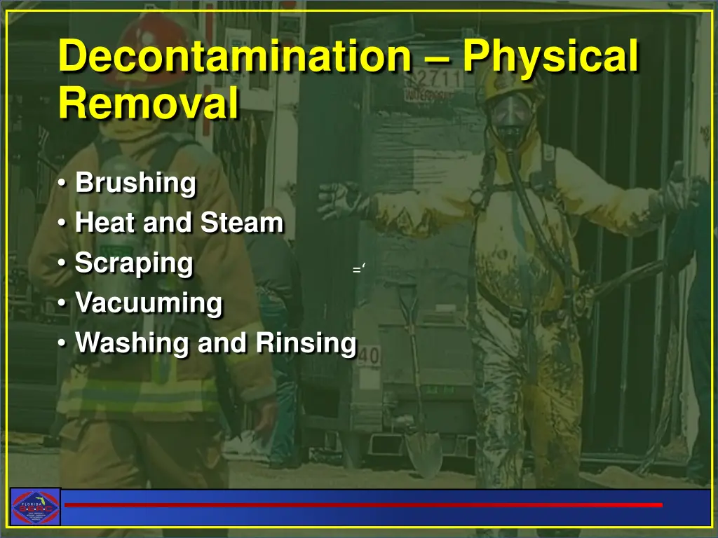 decontamination physical removal