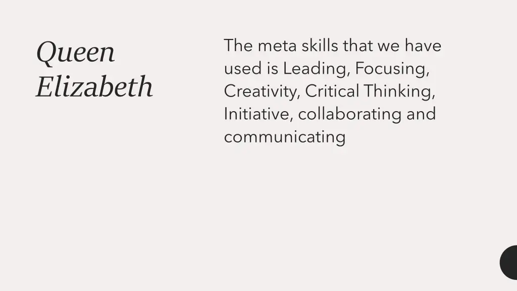 the meta skills that we have used is leading