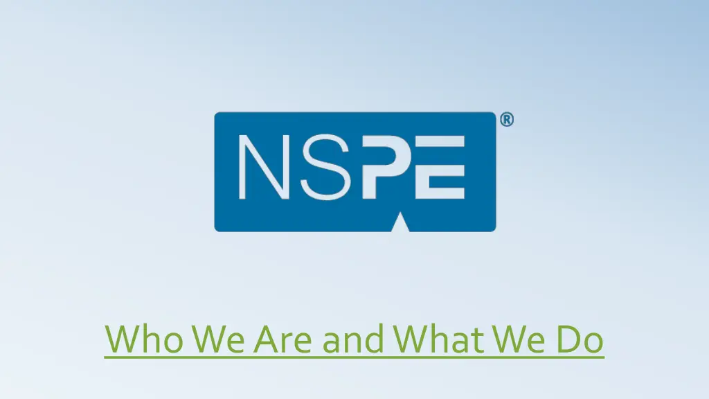 who we are and what we do