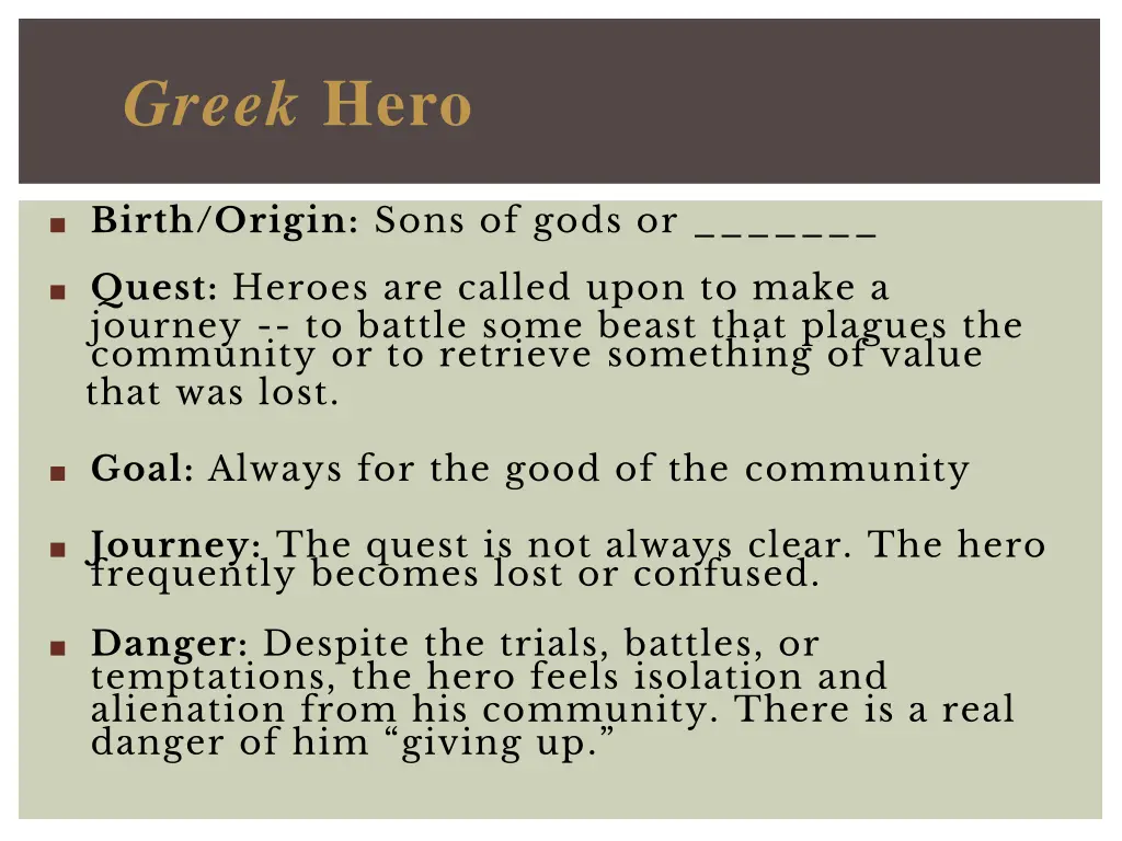 greek hero