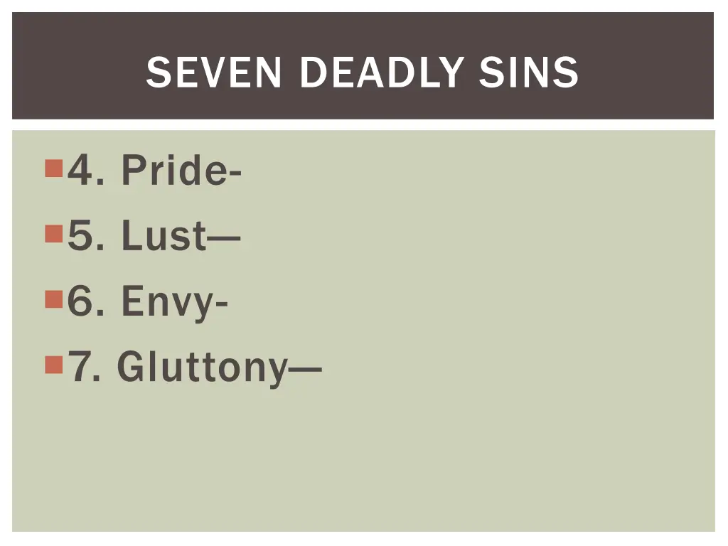 seven deadly sins 1