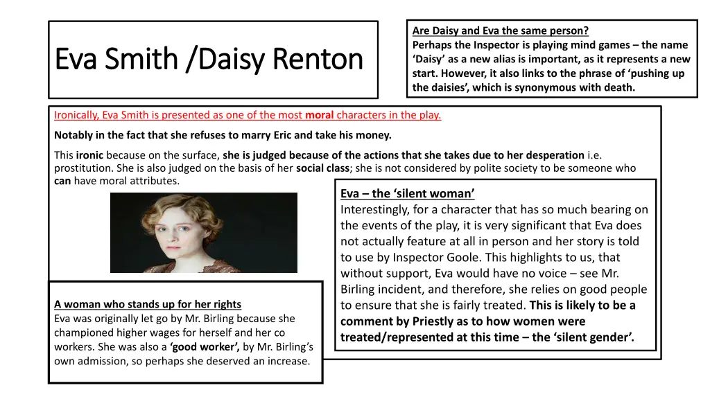 are daisy and eva the same person perhaps