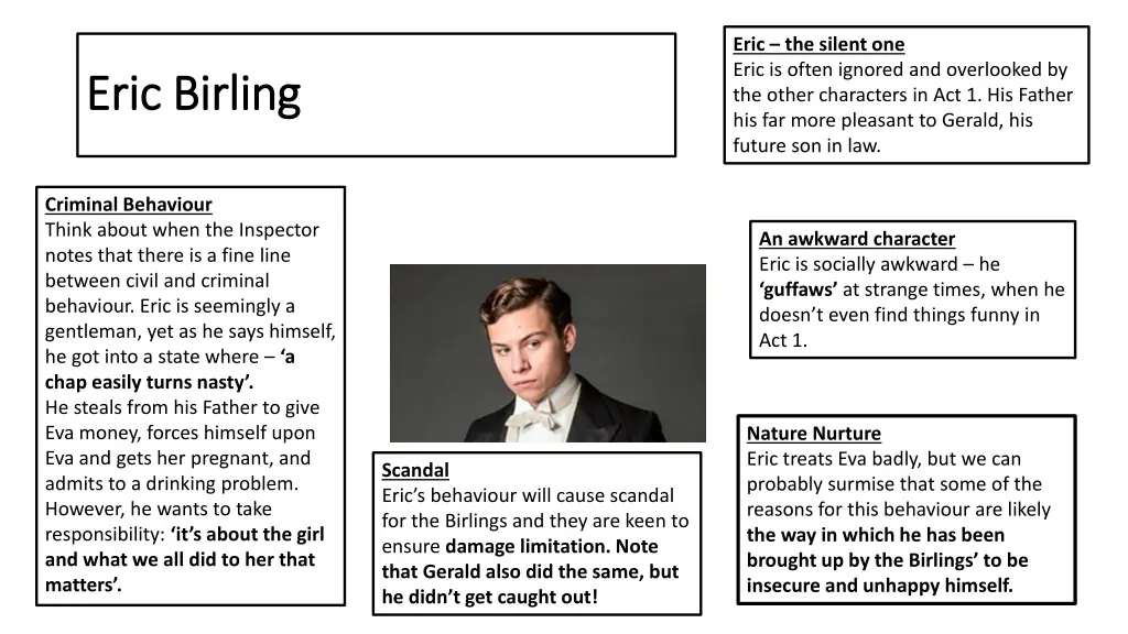 eric the silent one eric is often ignored