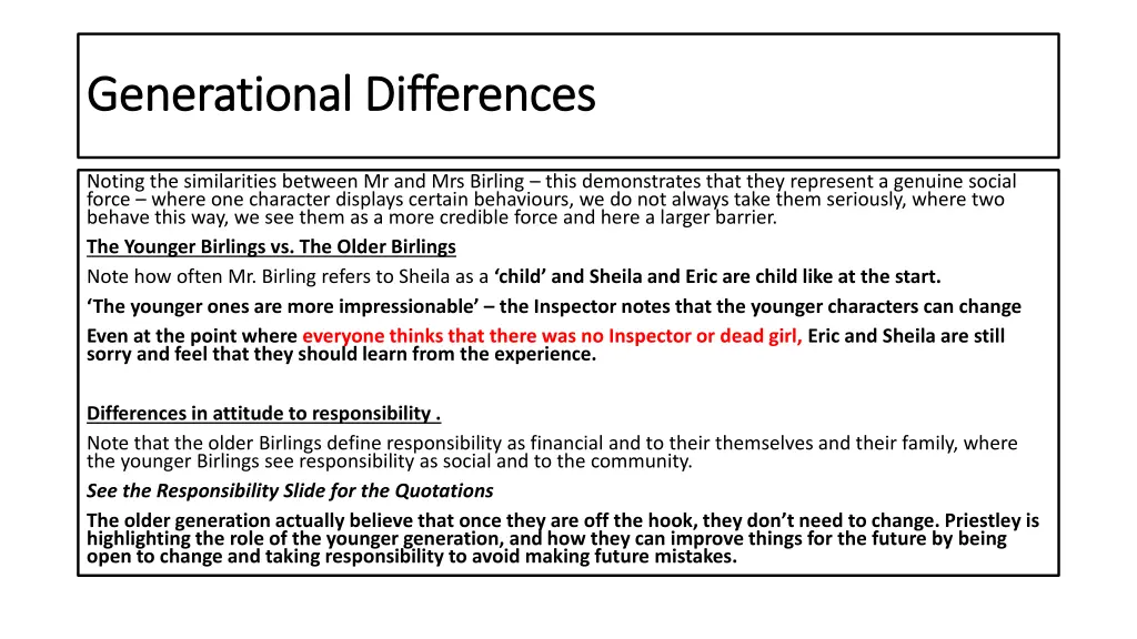 generational differences generational differences