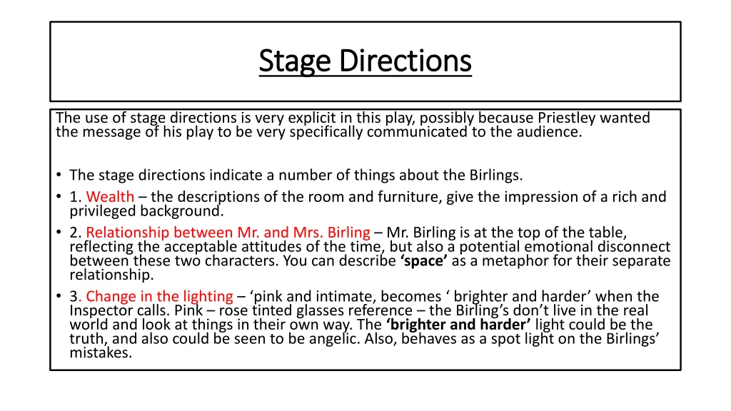 stage directions stage directions