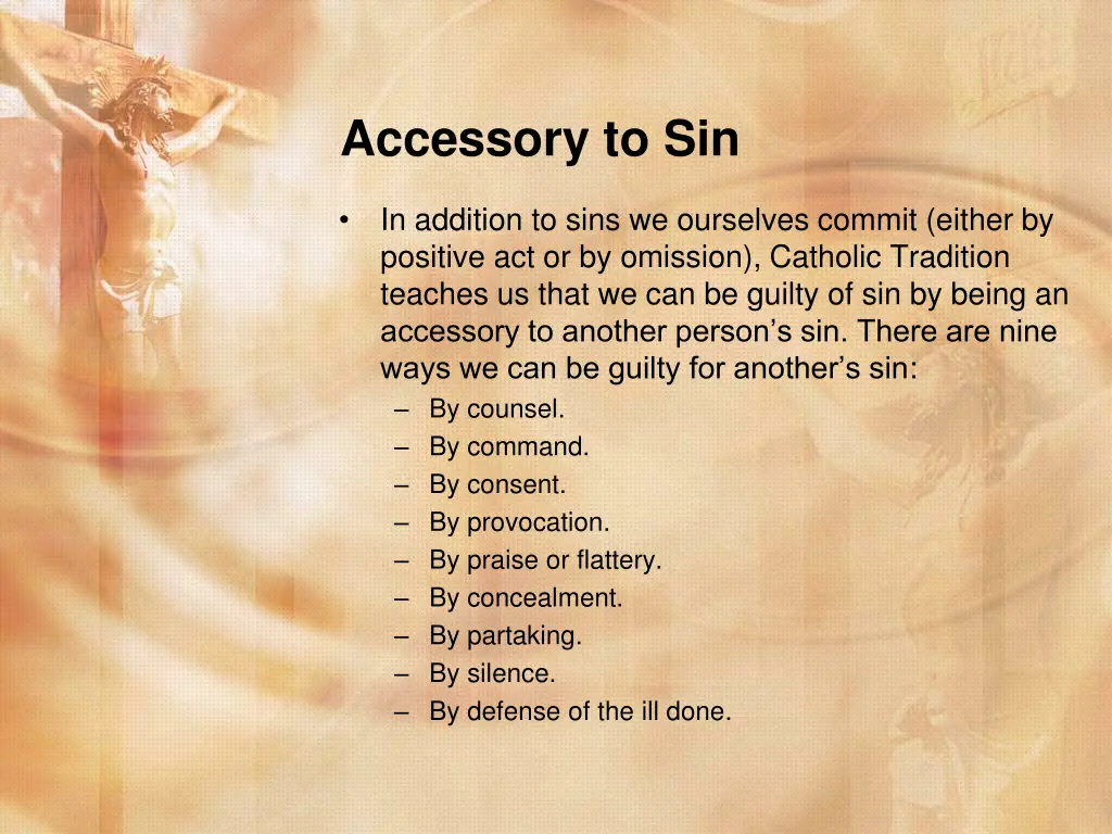 accessory to sin