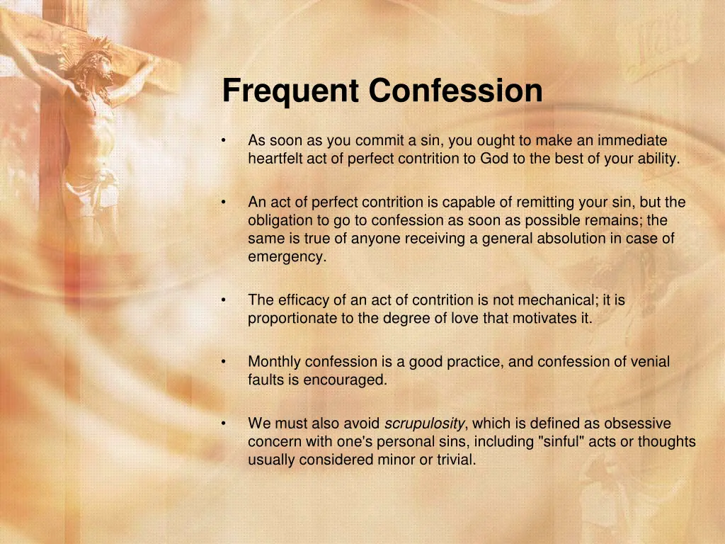 frequent confession