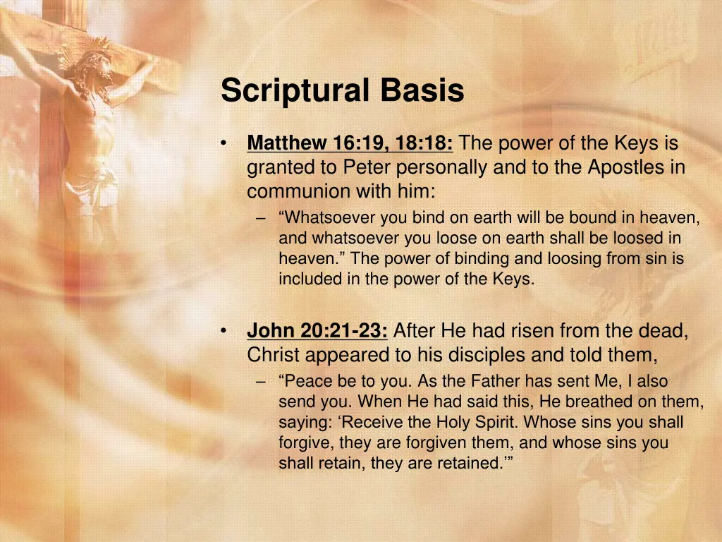 scriptural basis