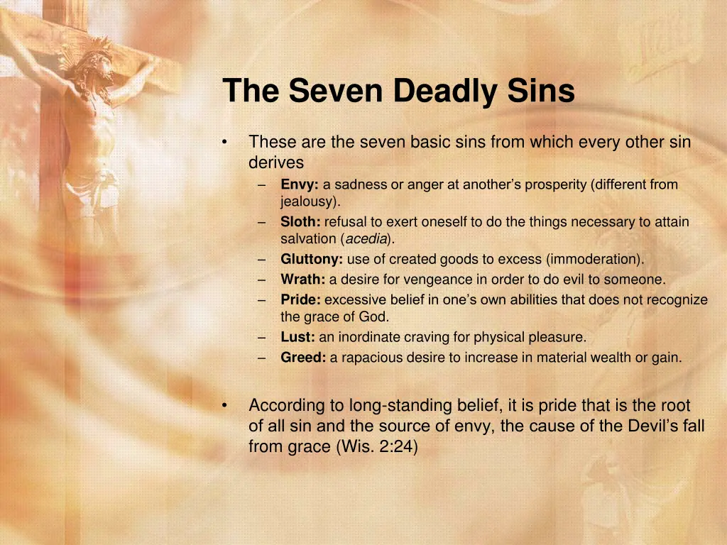 the seven deadly sins