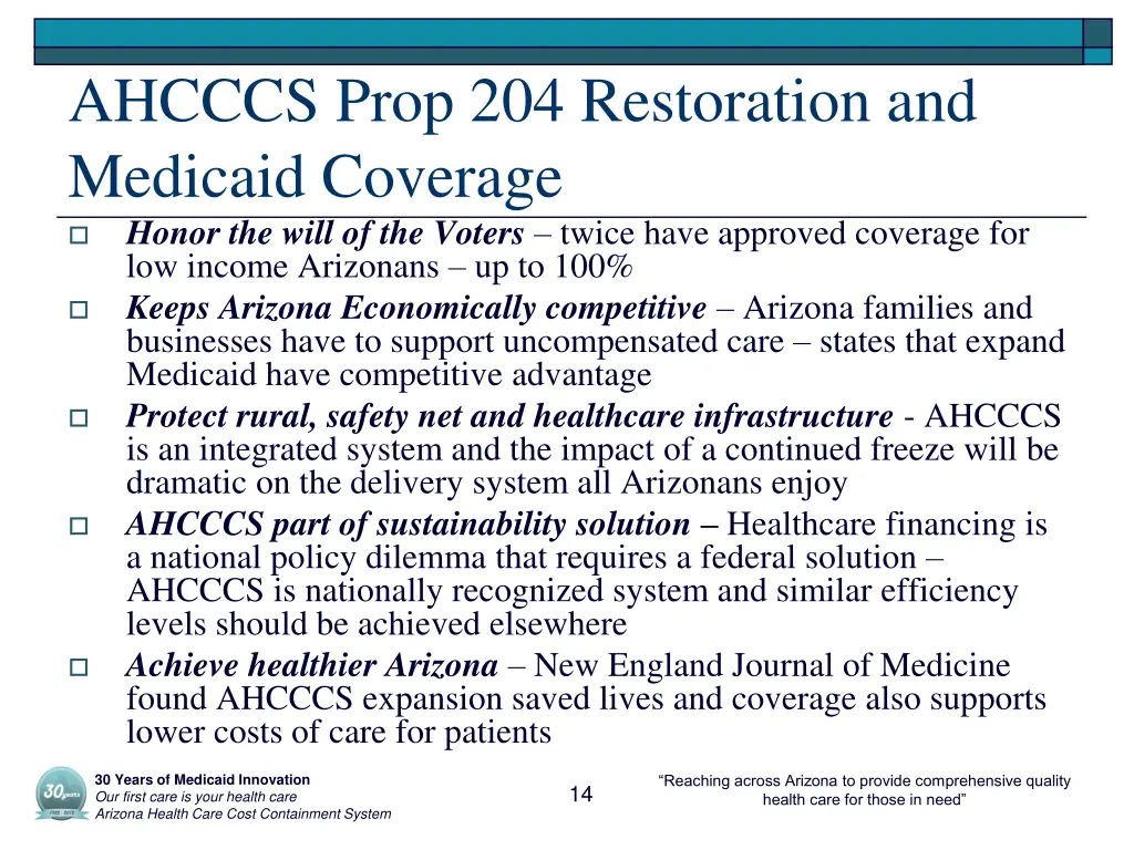 ahcccs prop 204 restoration and medicaid coverage