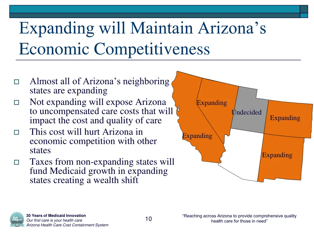expanding will maintain arizona s economic