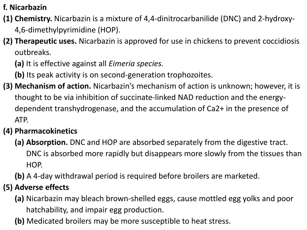 f nicarbazin 1 chemistry nicarbazin is a mixture