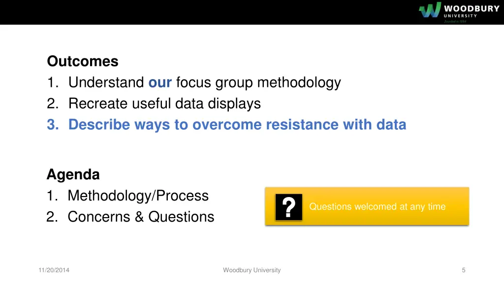 outcomes 1 understand our focus group methodology
