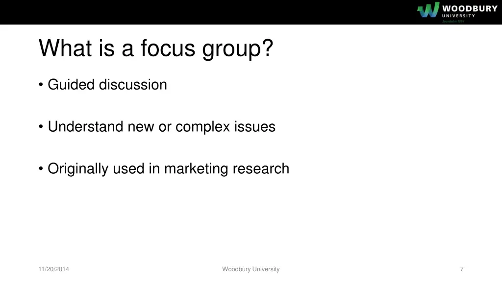 what is a focus group
